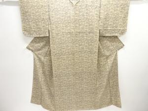 竹笹に雀模様小紋着物